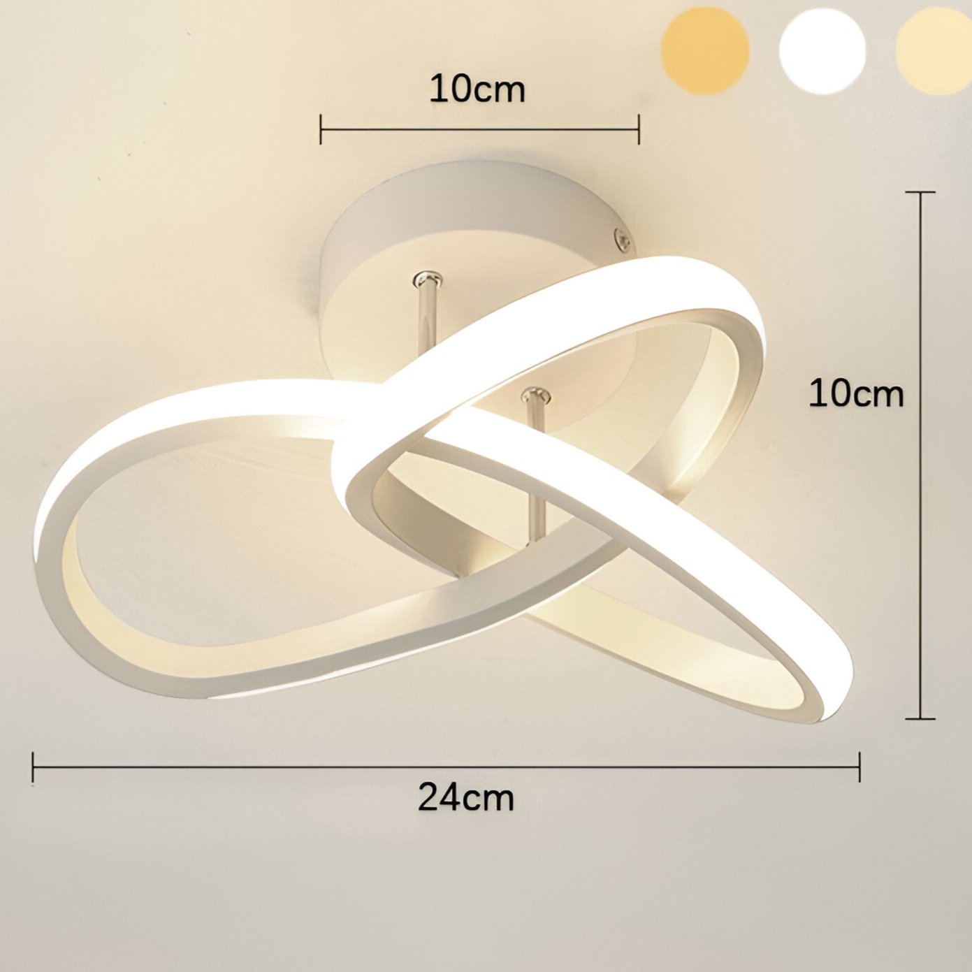 SwirlLight | Elegante künstlerische LED-Deckenleuchte