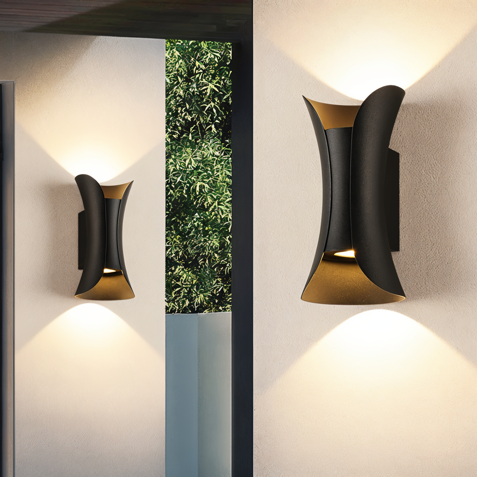 Dualite | Wasserdichte LED-Wandleuchte mit Doppelkopf