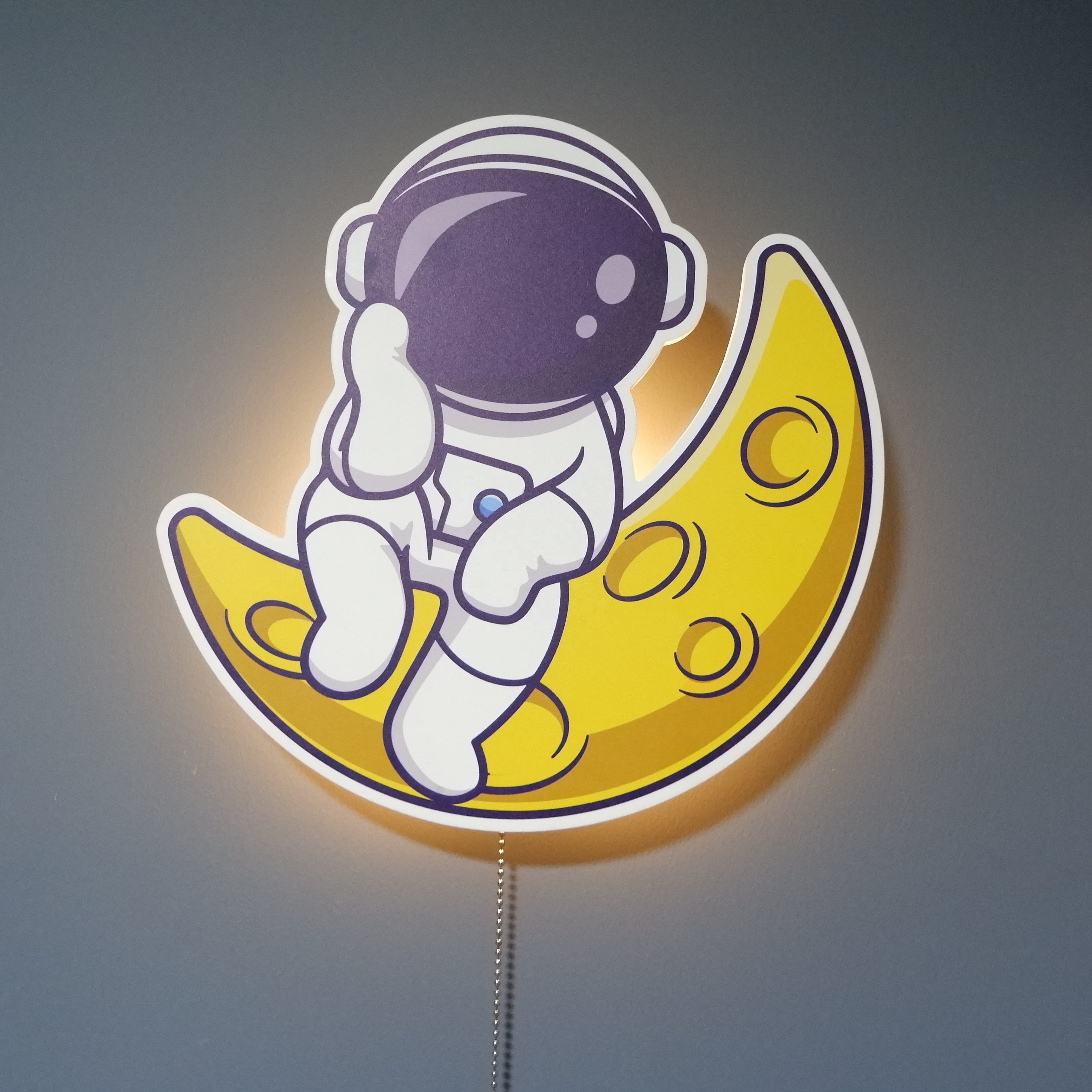 Sternenteleskop | Astronaut Wandlampe für Kinderzimmer