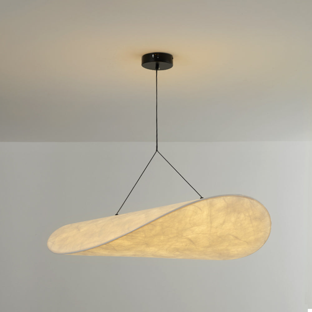 ChipLight | Moderne LED-Pendelleuchte aus Metall und synthetischer Seide