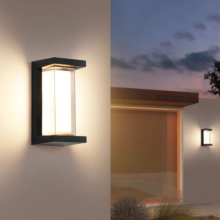 TwilightGlow | Stilvolle wetterfeste Wandlampe für den Außenbereich