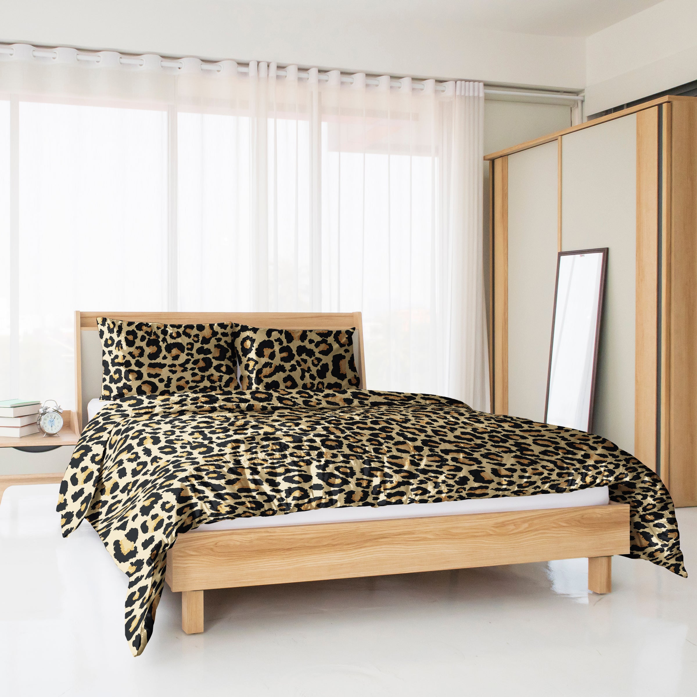 LeopardGreen | Bettbezugsset mit exotischem Design