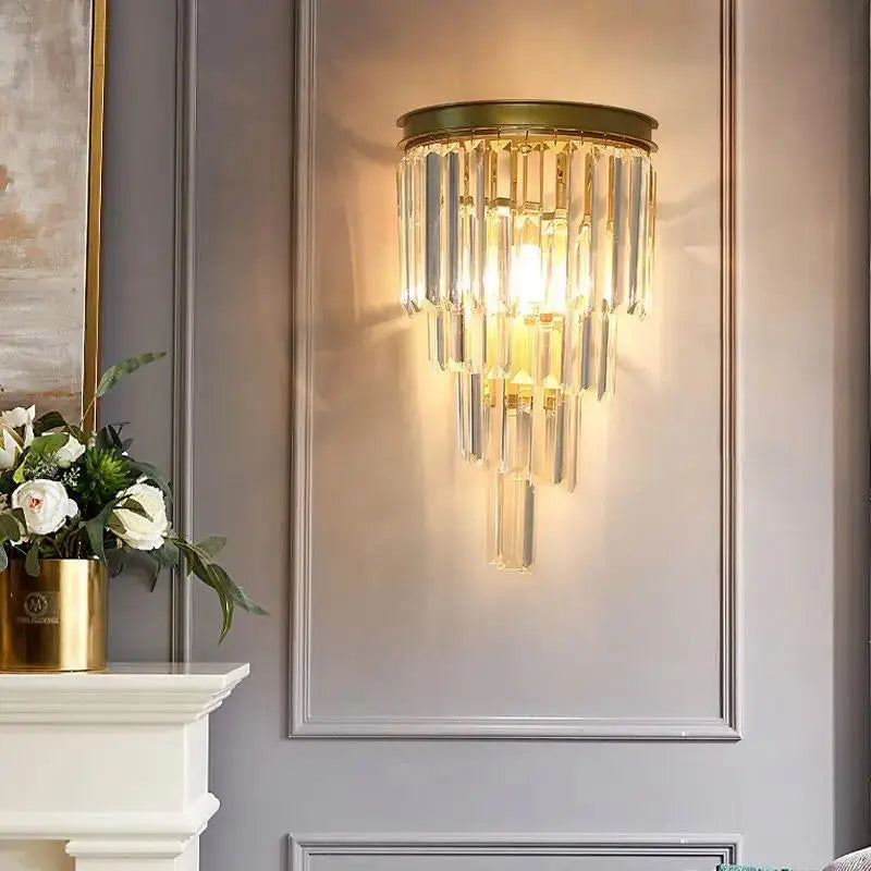 CrystalMagic | Elegante Kristall-Wandleuchte