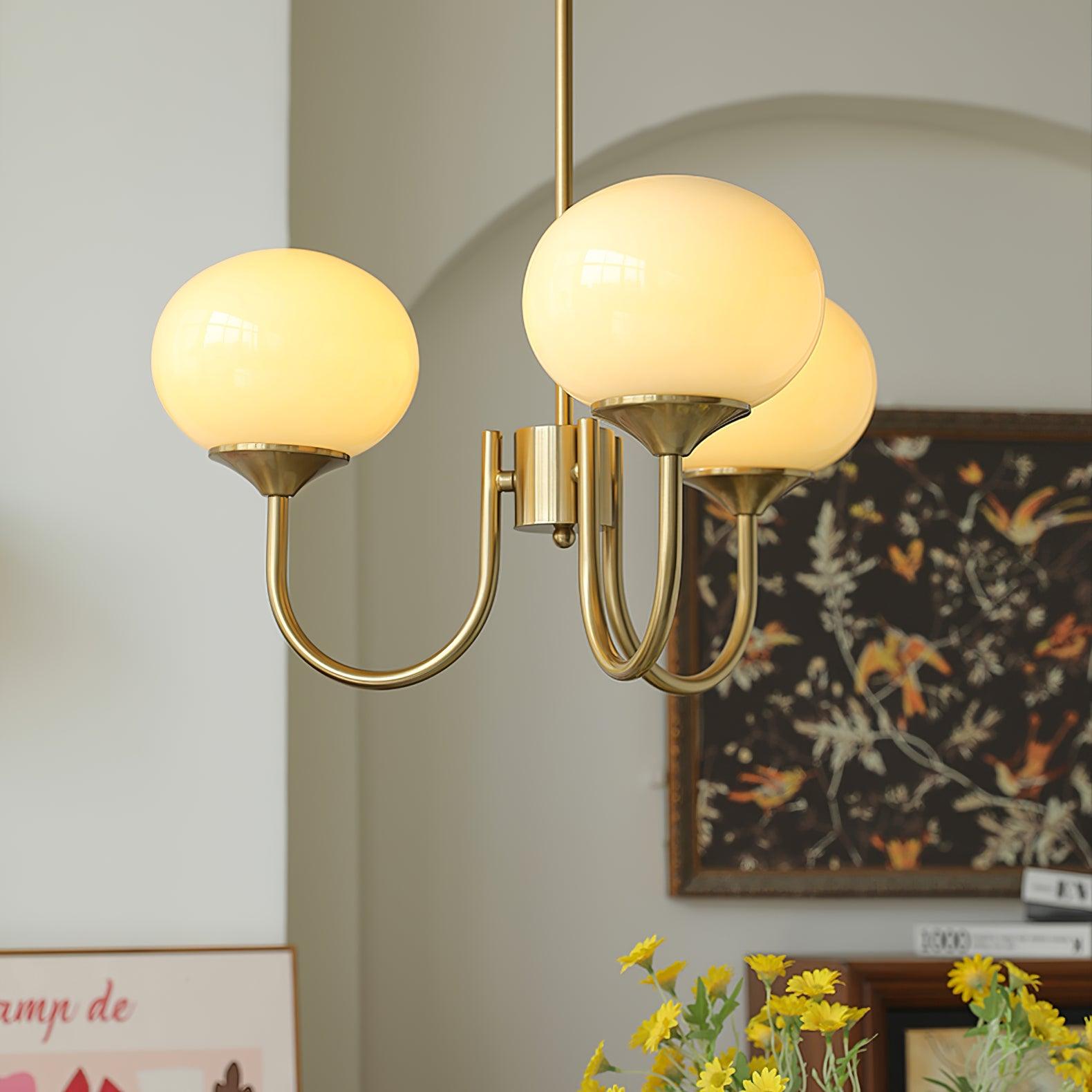 MallowLamp - Vintage Glaskugel Kronleuchter