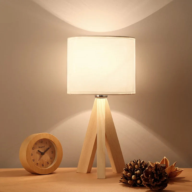 LumiWood | Skandinavische Holz Tischlampe