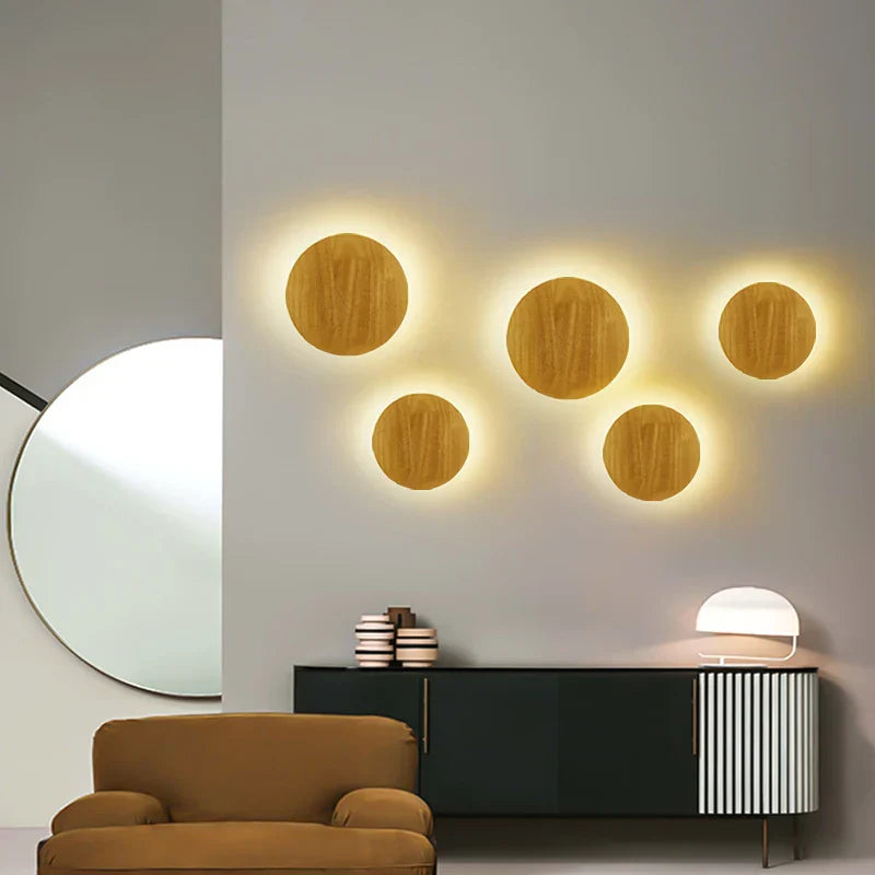 RadiantWood | Elegante Wandleuchte aus Holz