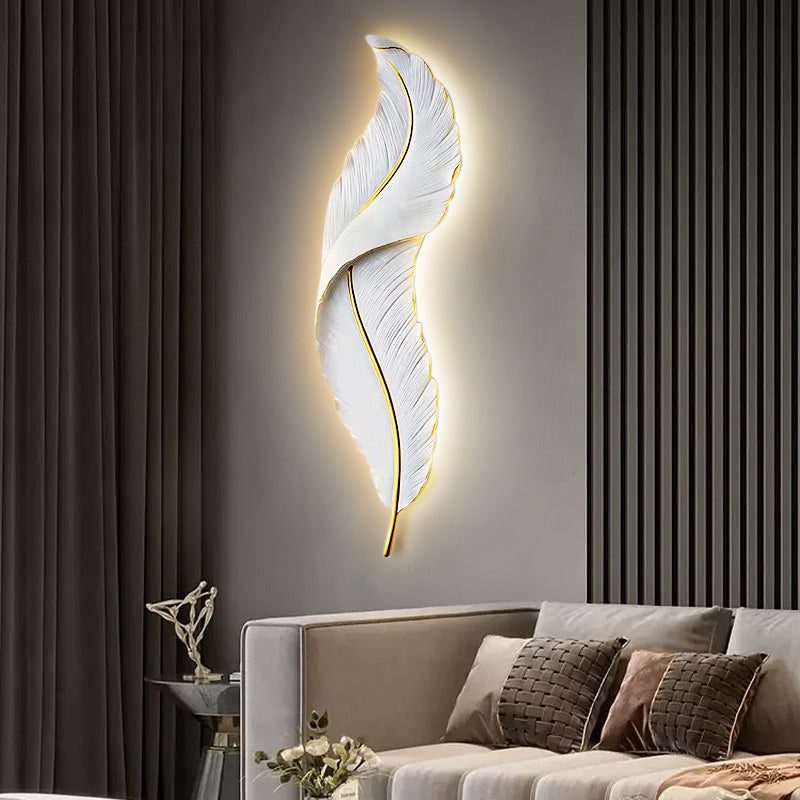 GlowRay | Moderne Feder LED-Wandleuchte