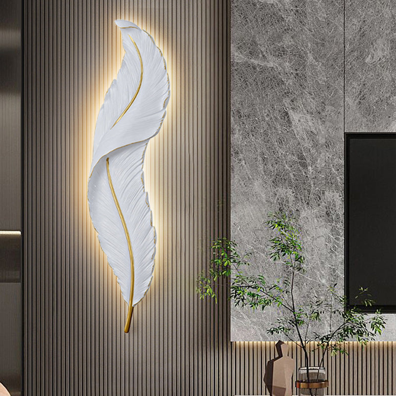 GlowRay | Moderne Feder LED-Wandleuchte