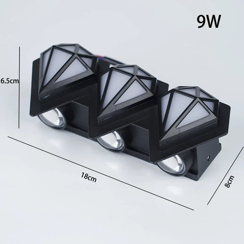 EdelBright | Wasserfeste Wandlampe für Außenbereiche