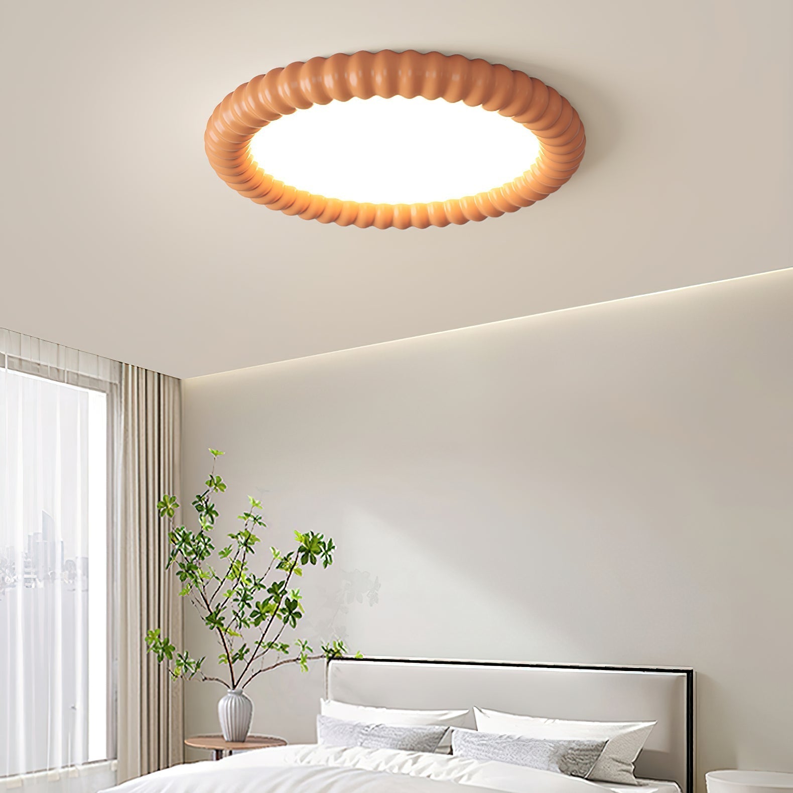 RippleAura | Moderne Deckenleuchte im Wellendesign