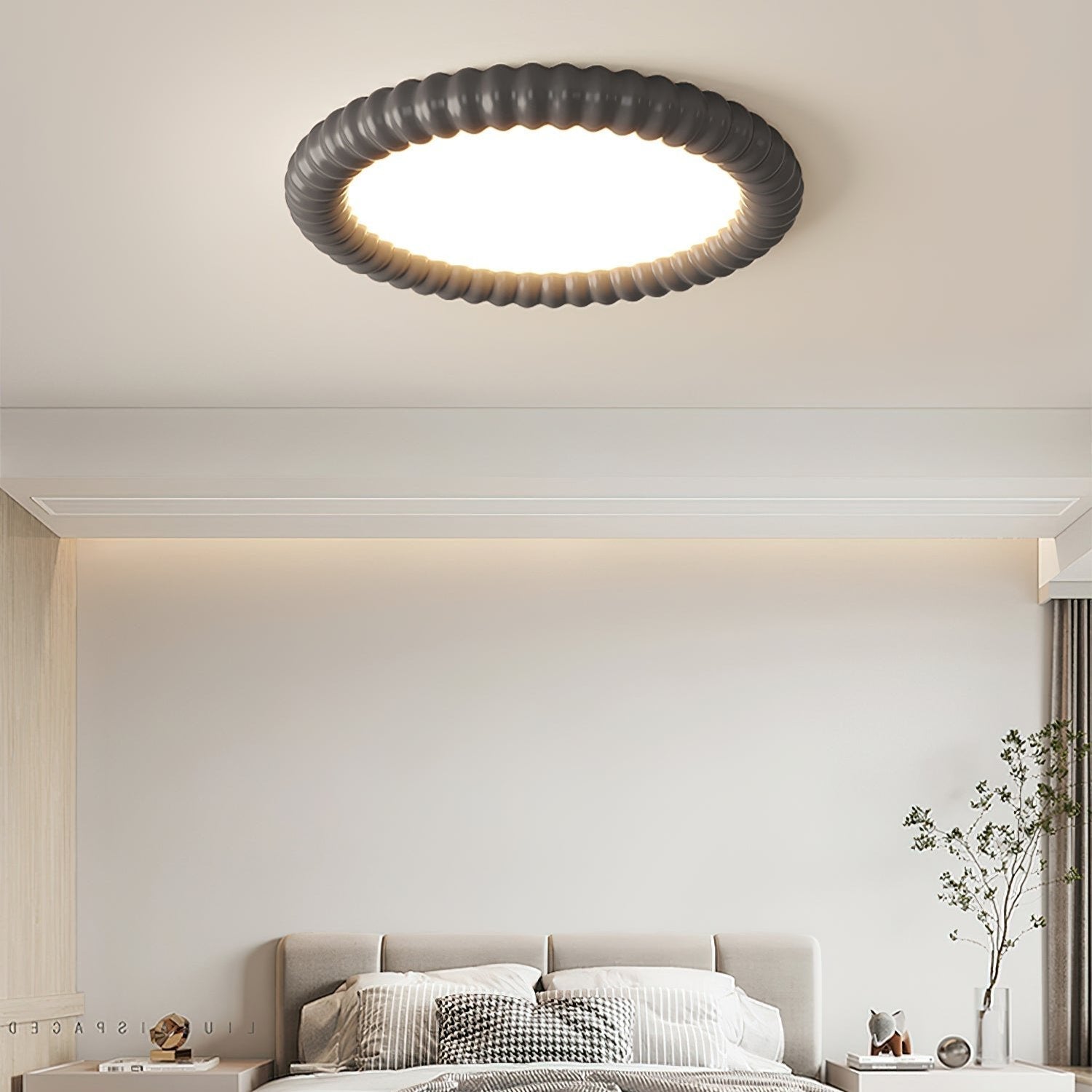 RippleAura | Moderne Deckenleuchte im Wellendesign