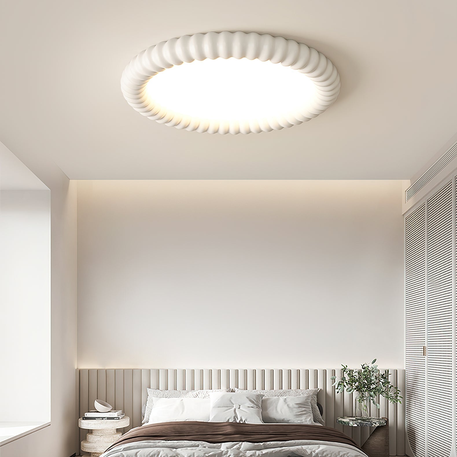 RippleAura | Moderne Deckenleuchte im Wellendesign