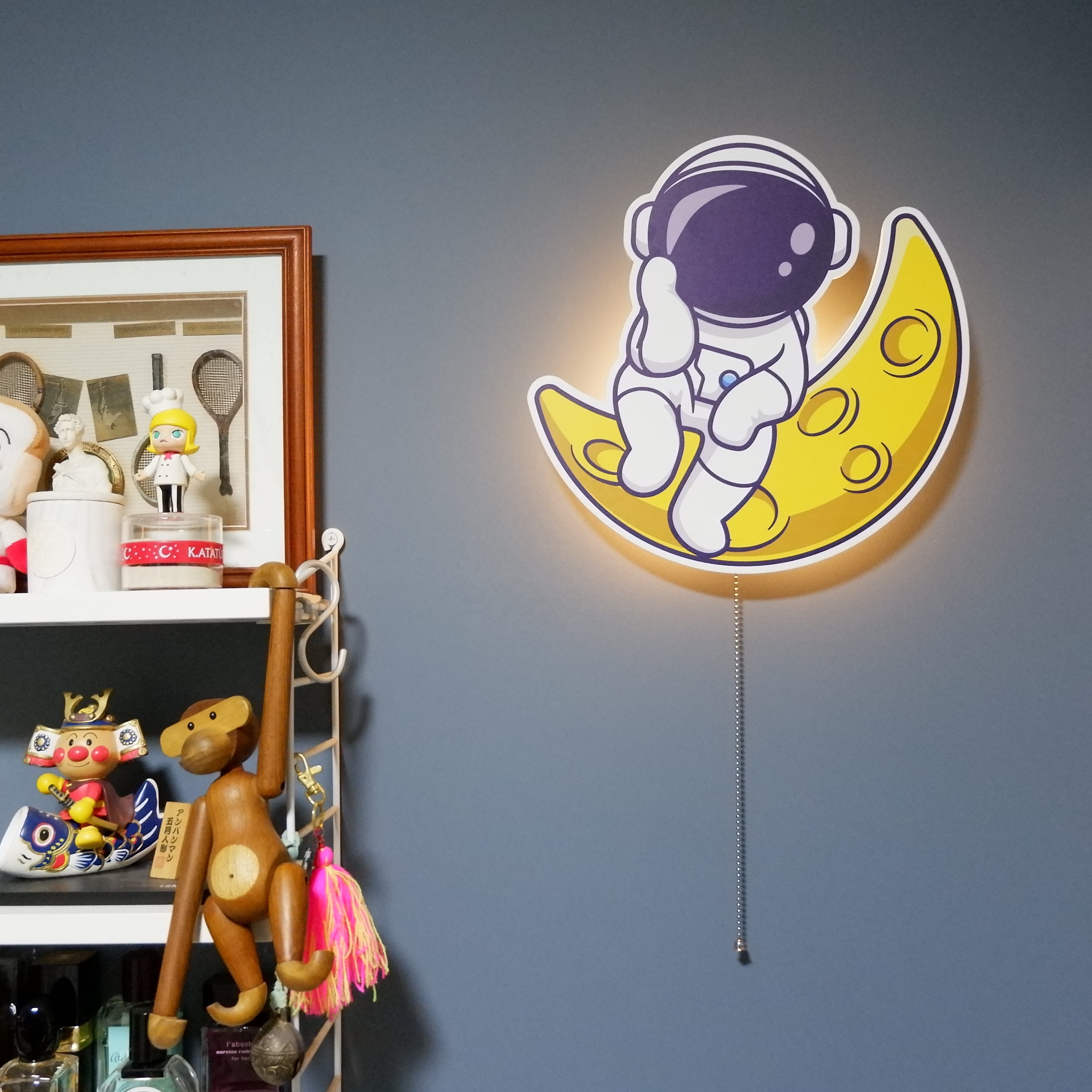Sternenteleskop | Astronaut Wandlampe für Kinderzimmer