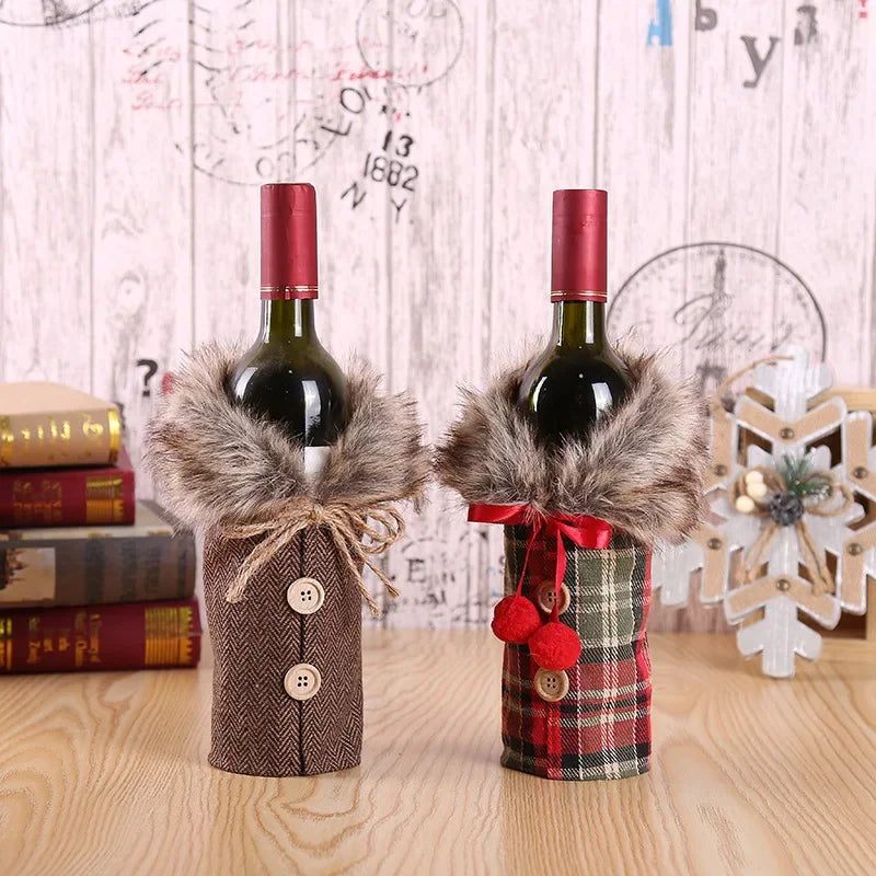 WeinHülle | Festliche Weinflaschenhülle für Weihnachten