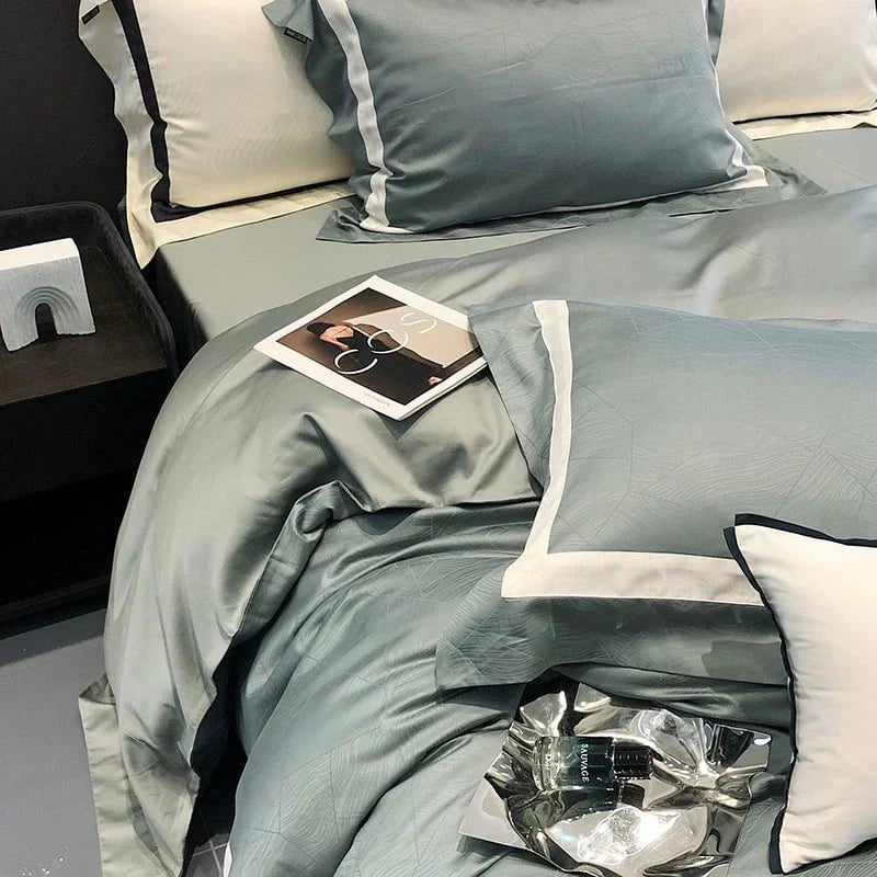 EleganceDream | Bettbezugset aus 100% ägyptischer ägyptischer Baumwolle für ultimativen Schlafkomfort