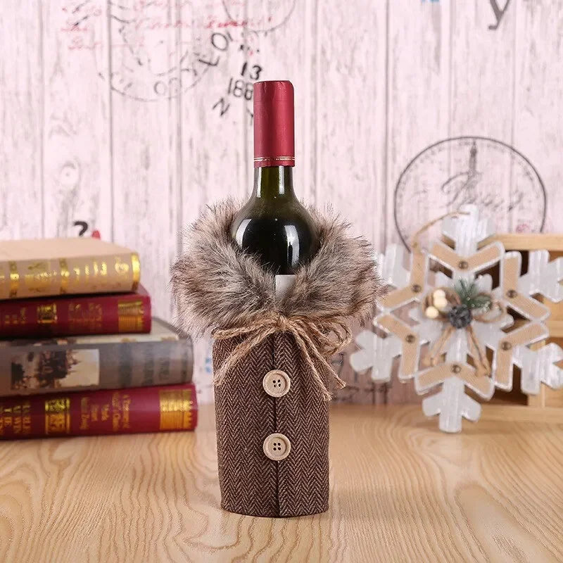 WeinHülle | Festliche Weinflaschenhülle für Weihnachten
