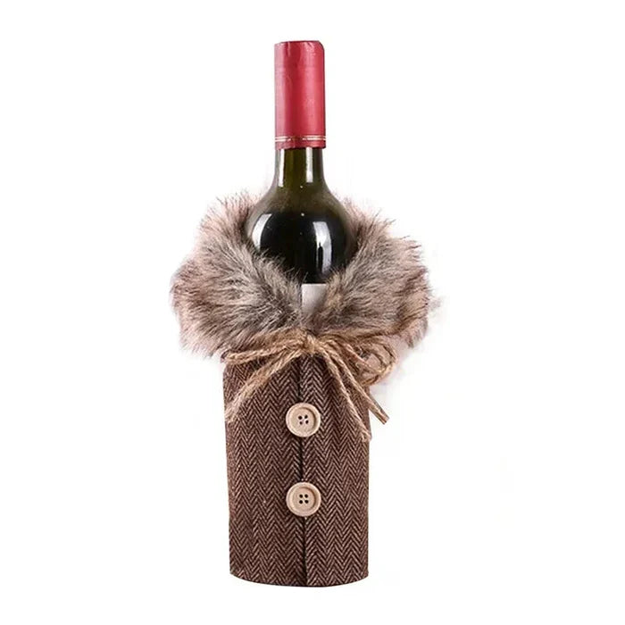 WeinHülle | Festliche Weinflaschenhülle für Weihnachten