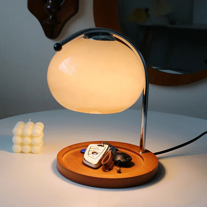 AromaLicht | Retro Aroma Lampe mit eleganter Glas- und Keramikkonstruktion