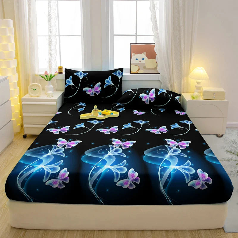 DreamSoft | Luxus-Bettlaken mit Schmetterlingsmuster