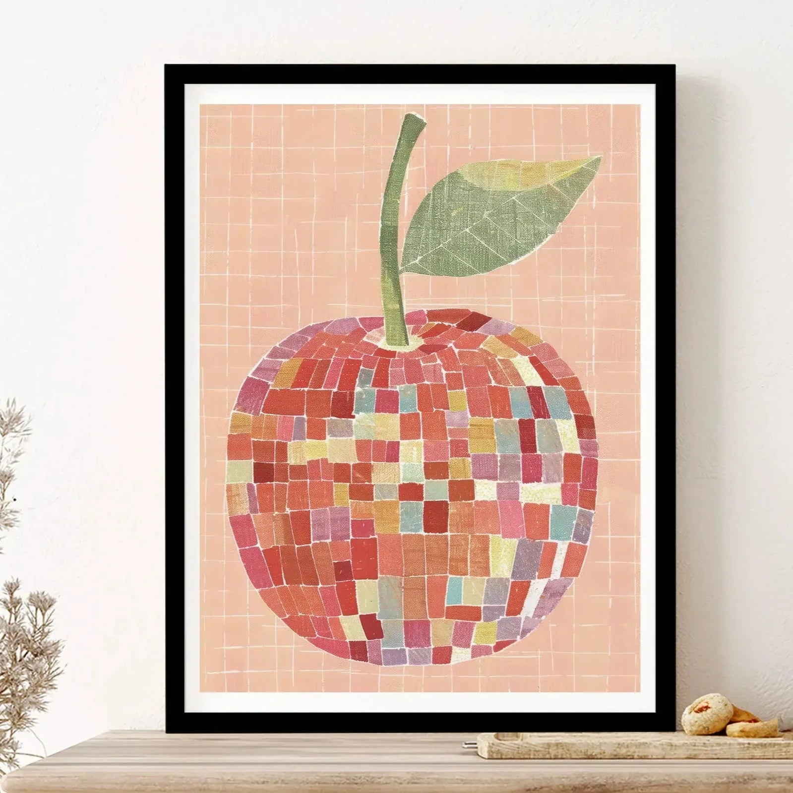 BerryGlitz | Wandposter mit glitzernder Erdbeere