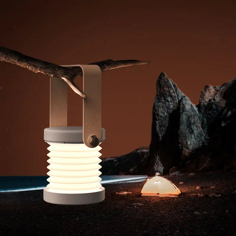 LichtReise | Kompakte LED Tischlampe mit Dimmfunktion und Faltbarkeit