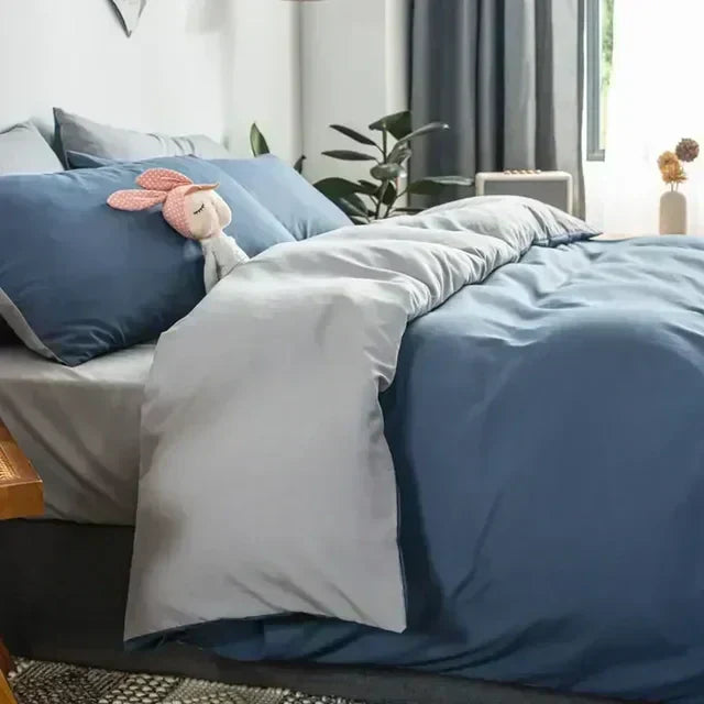 KomfortNest | Skandinavische Elegante Wendebettwäsche für Gemütliche Nächte
