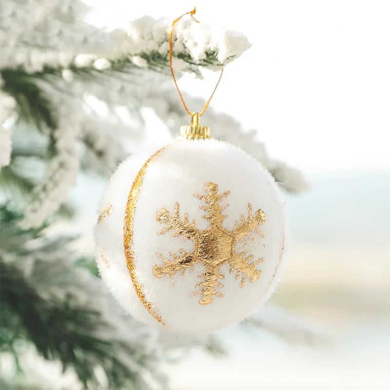 SnowDream | Weiße Schaumstoff-Weihnachtskugeln