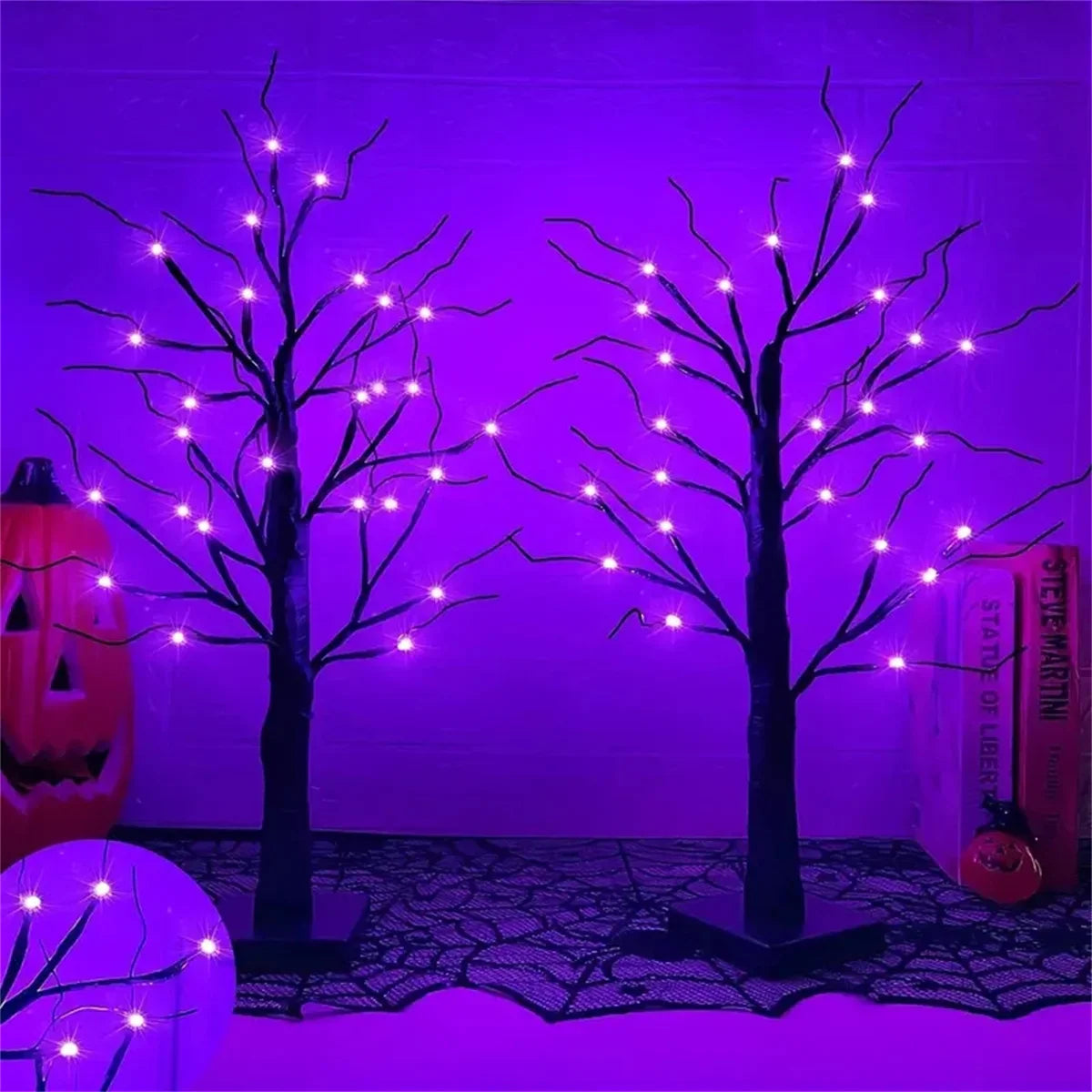 BirchTree | Halloween Tischlampe mit LED-Lichtern