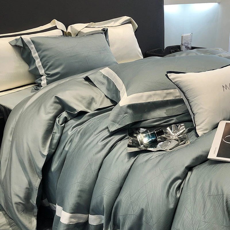 EleganceDream | Bettbezugset aus 100% ägyptischer ägyptischer Baumwolle für ultimativen Schlafkomfort