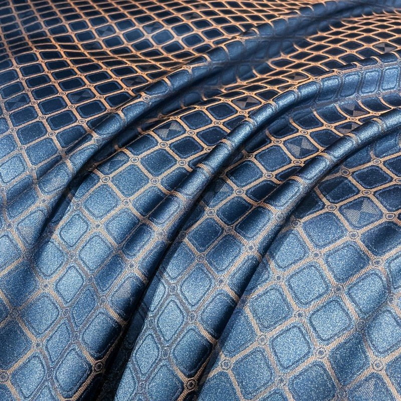 RoyalDream | Luxuriöses Bettwäsche-Set aus ägyptischer Baumwolle mit Diamantenmuster