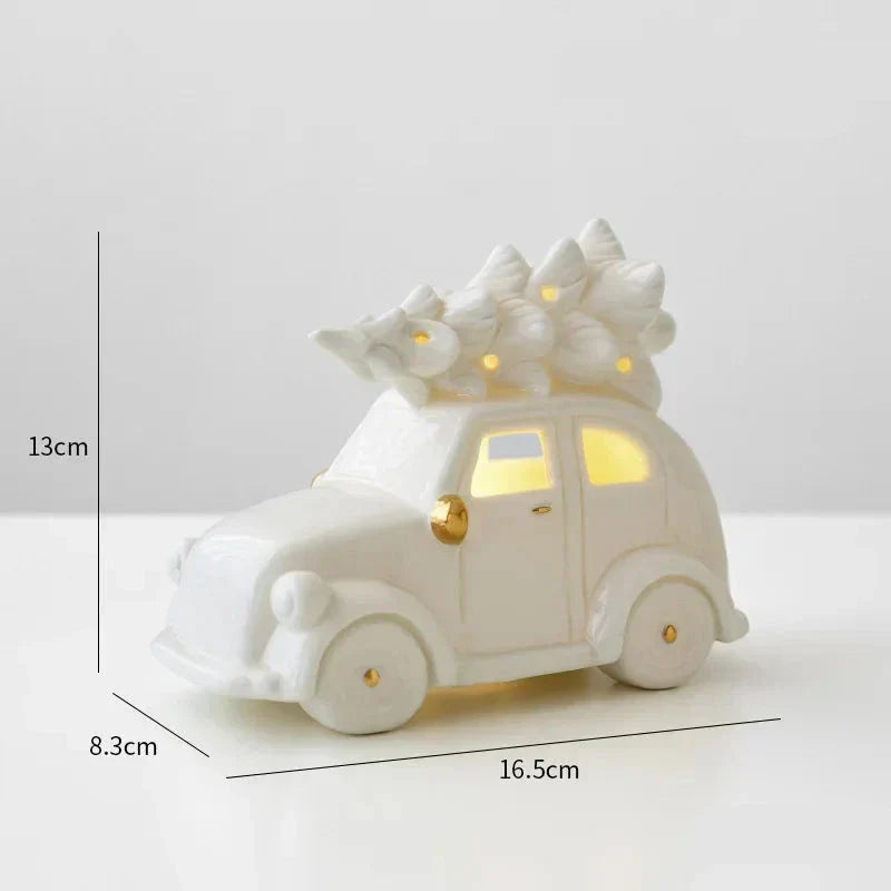 Schnuffelzauber | Beleuchteter Weihnachtsschmuck aus Keramik