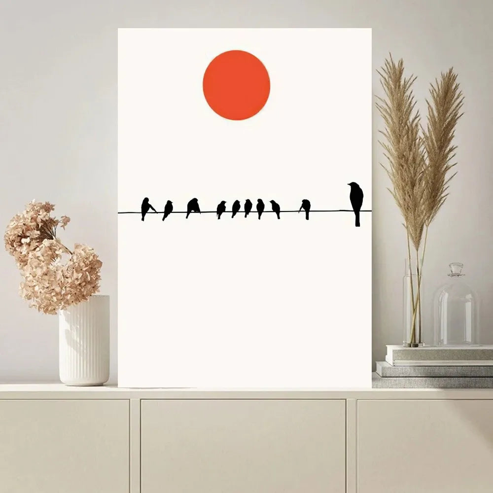 MoonGlow | Zeitlose minimalistische Leinwandkunst