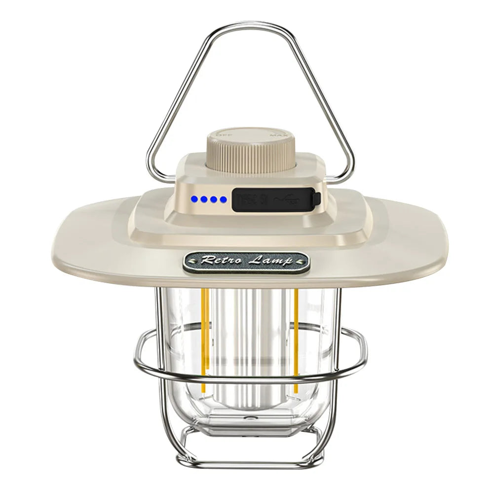 VintageLeuchte | Wiederaufladbare LED Tischlampe im Retro Stil