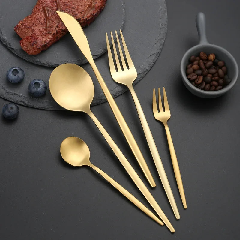 EleganceCutlery | Hochwertiges, modernes Besteckset aus Edelstahl, 30-teilig