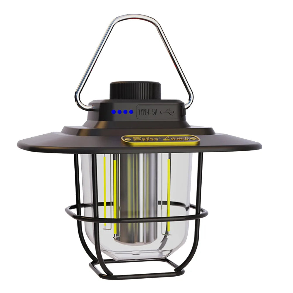 VintageLeuchte | Wiederaufladbare LED Tischlampe im Retro Stil