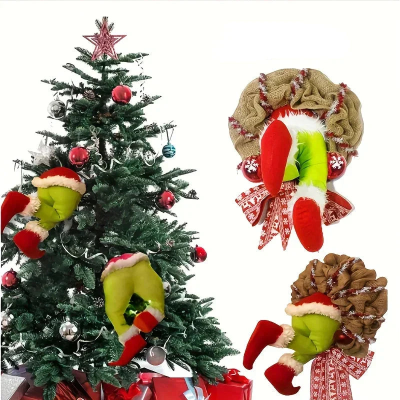 ElfWreath | Festlicher Weihnachtskranz mit Lappenbeinen