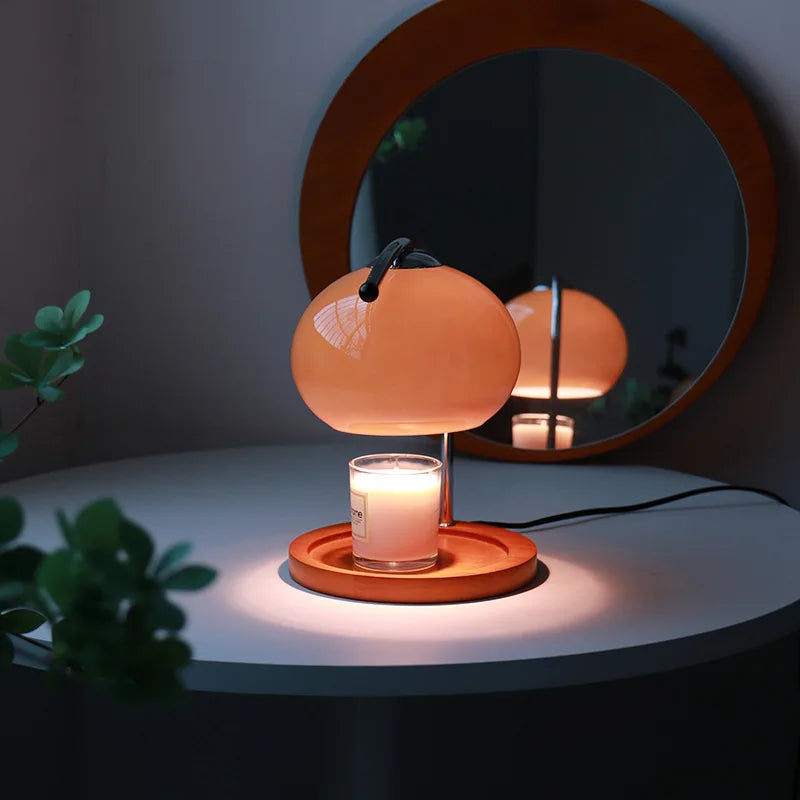 AromaLicht | Retro Aroma Lampe mit eleganter Glas- und Keramikkonstruktion