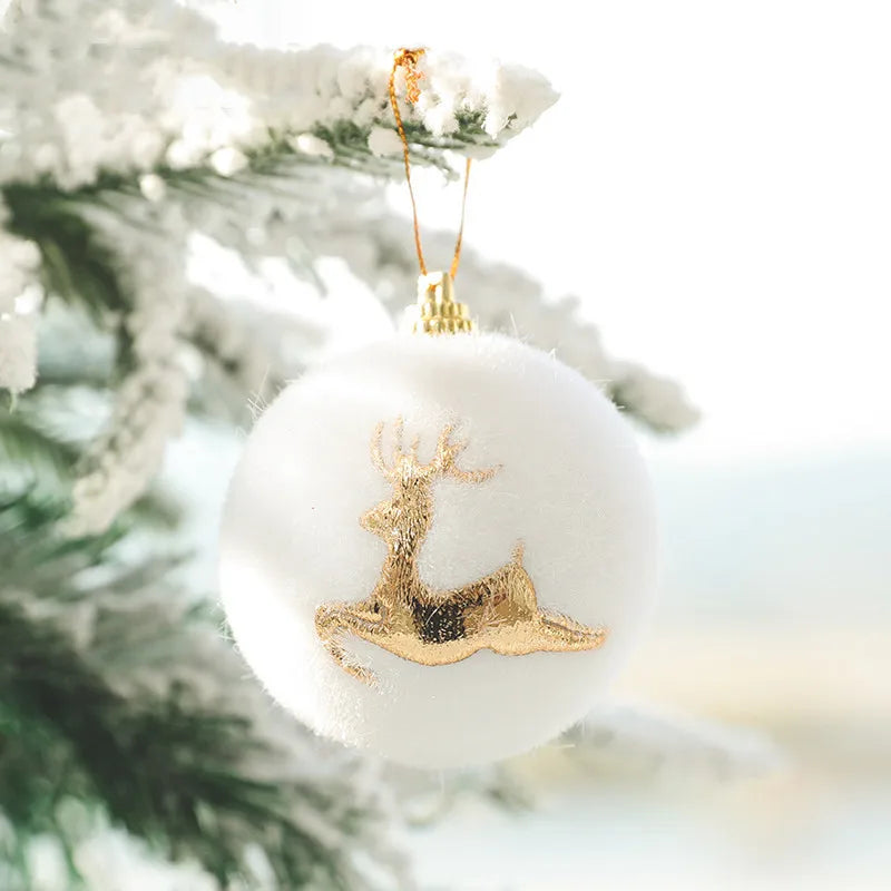 SnowDream | Weiße Schaumstoff-Weihnachtskugeln