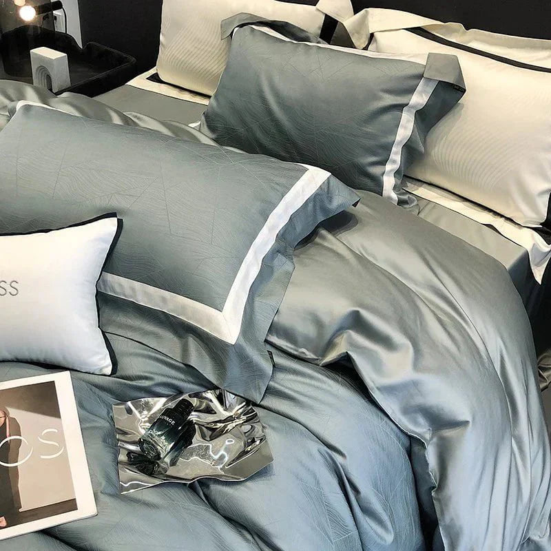 EleganceDream | Bettbezugset aus 100% ägyptischer ägyptischer Baumwolle für ultimativen Schlafkomfort