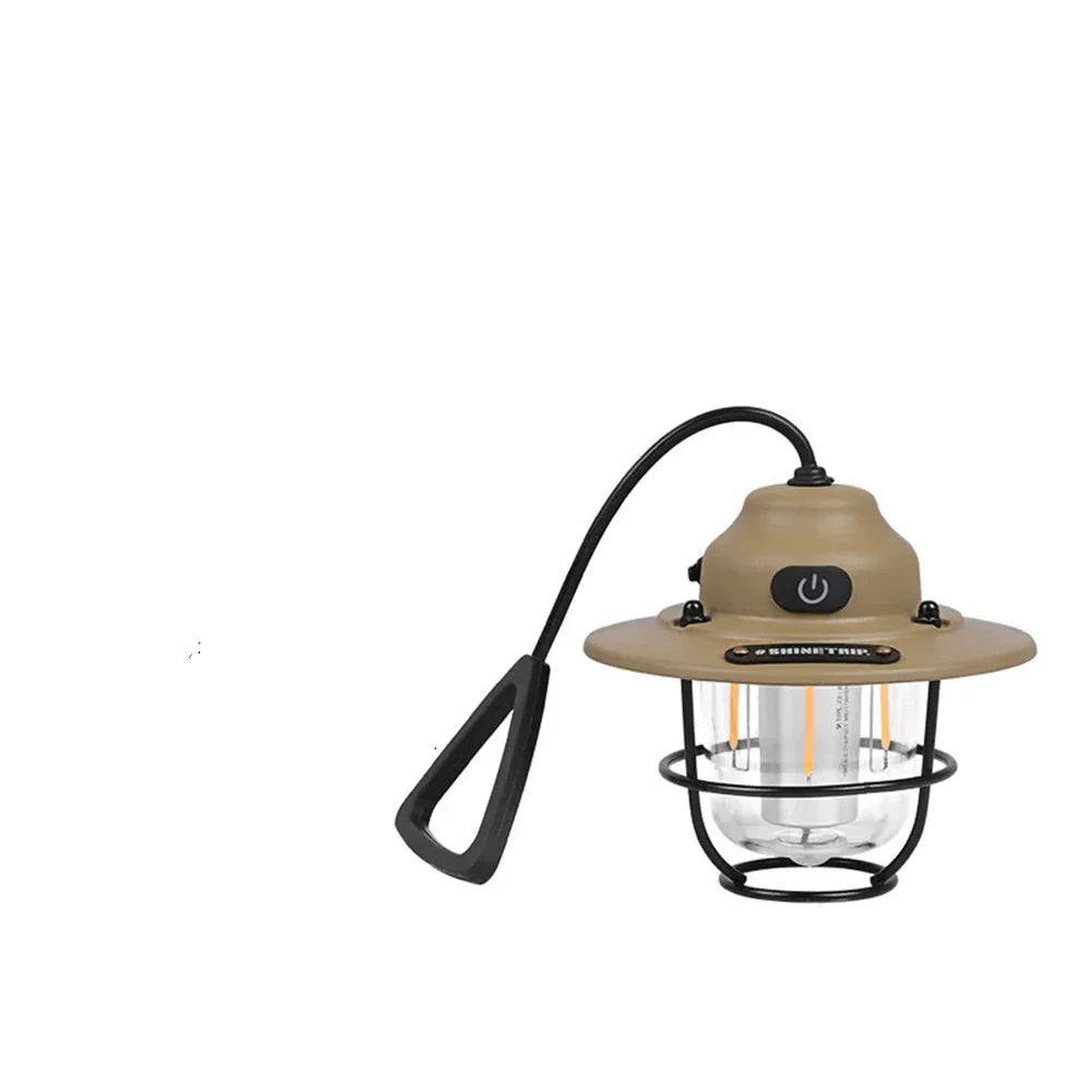 TischStrahl | Vintage Campinglampe für Outdoor Abenteuer