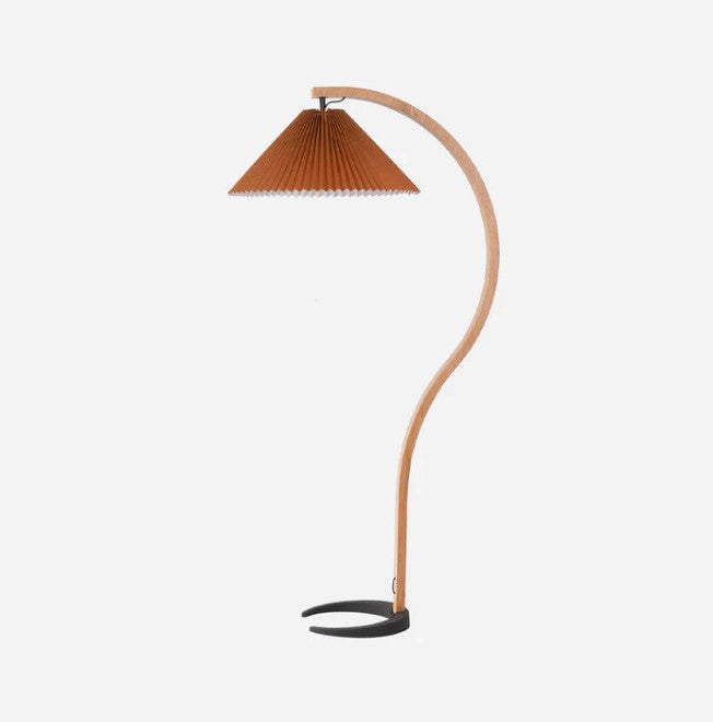 LunaGlow | Elegante skandinavische Stehleuchte aus Holz
