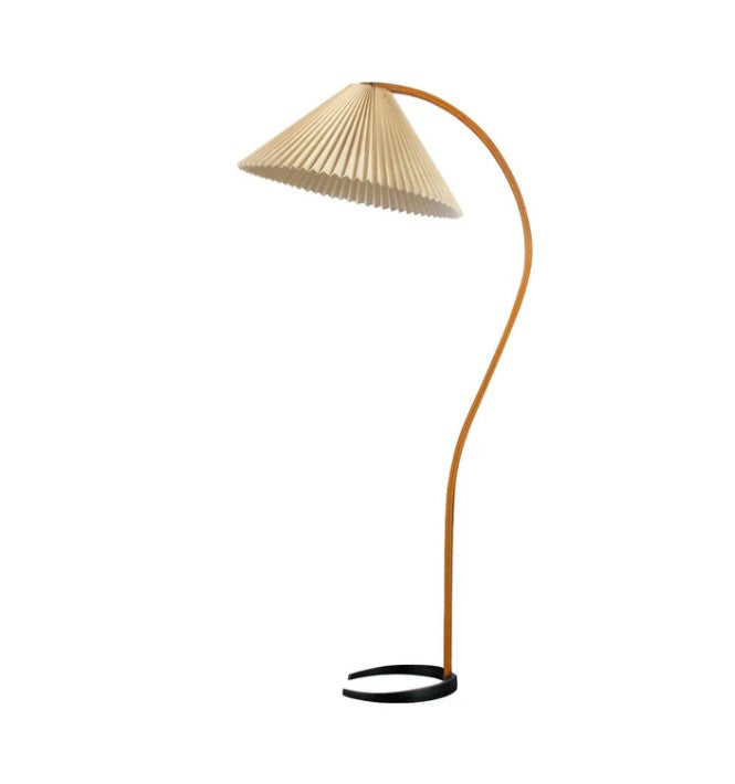 LunaGlow | Elegante skandinavische Stehleuchte aus Holz