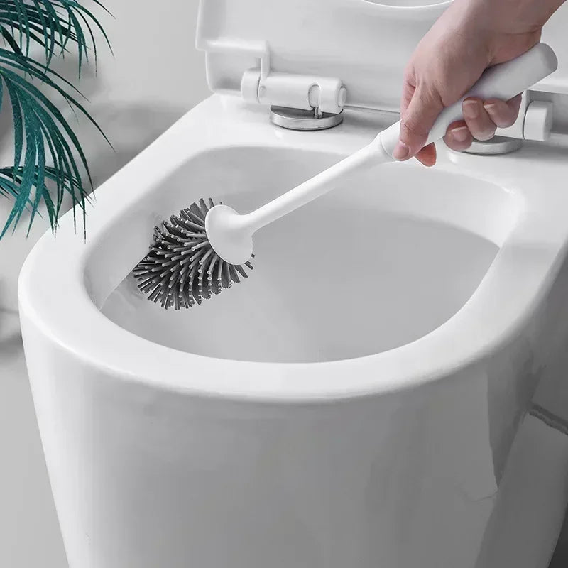 BadeZauber | Hygienische Silikon Toilettenbürste für strahlende Reinheit