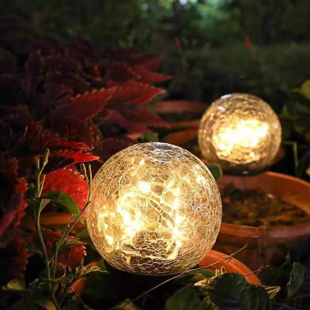 LeuchtKristall | Solar Gartenlampe mit Eleganter Atmosphäre