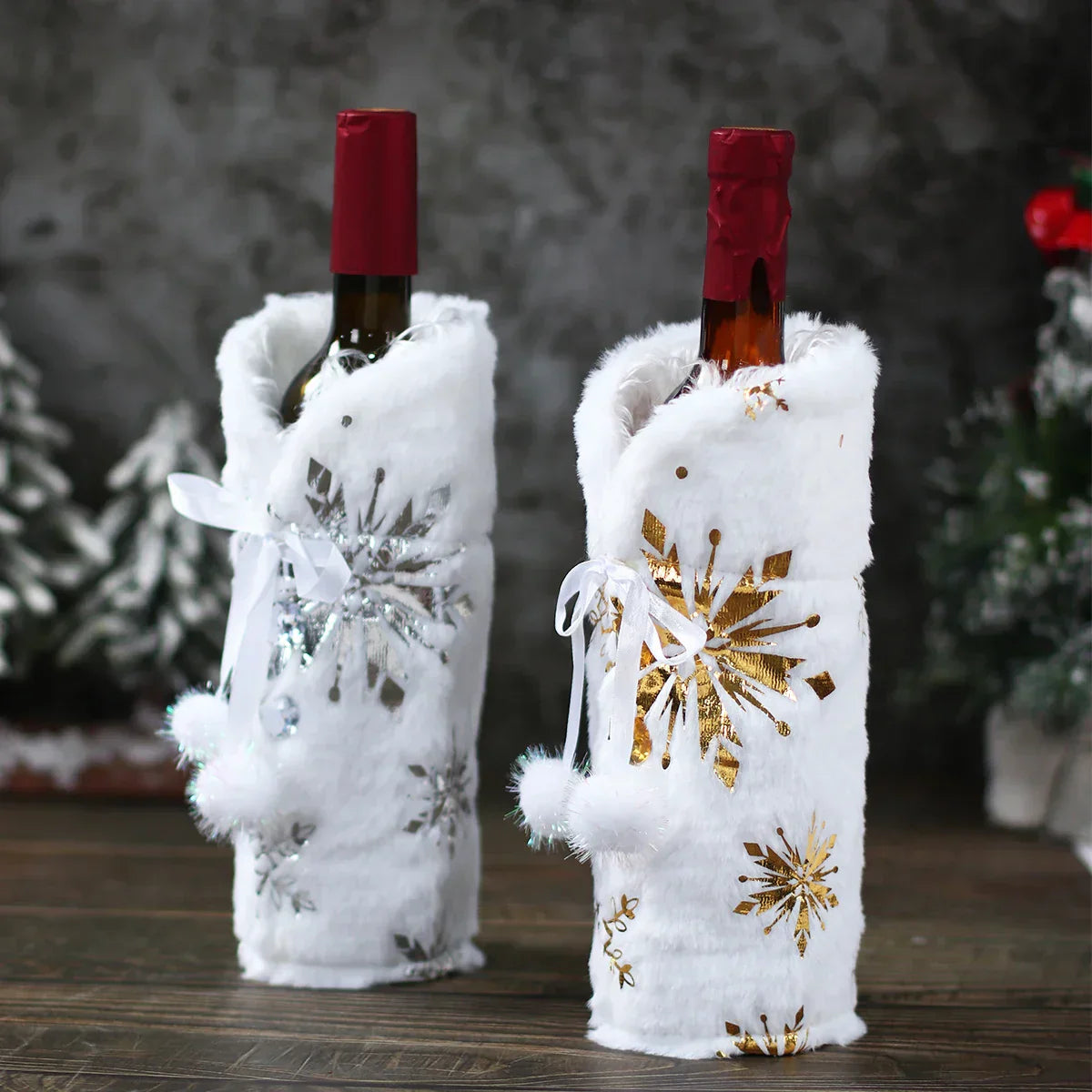 WeinHülle | Festliche Weinflaschenhülle für Weihnachten
