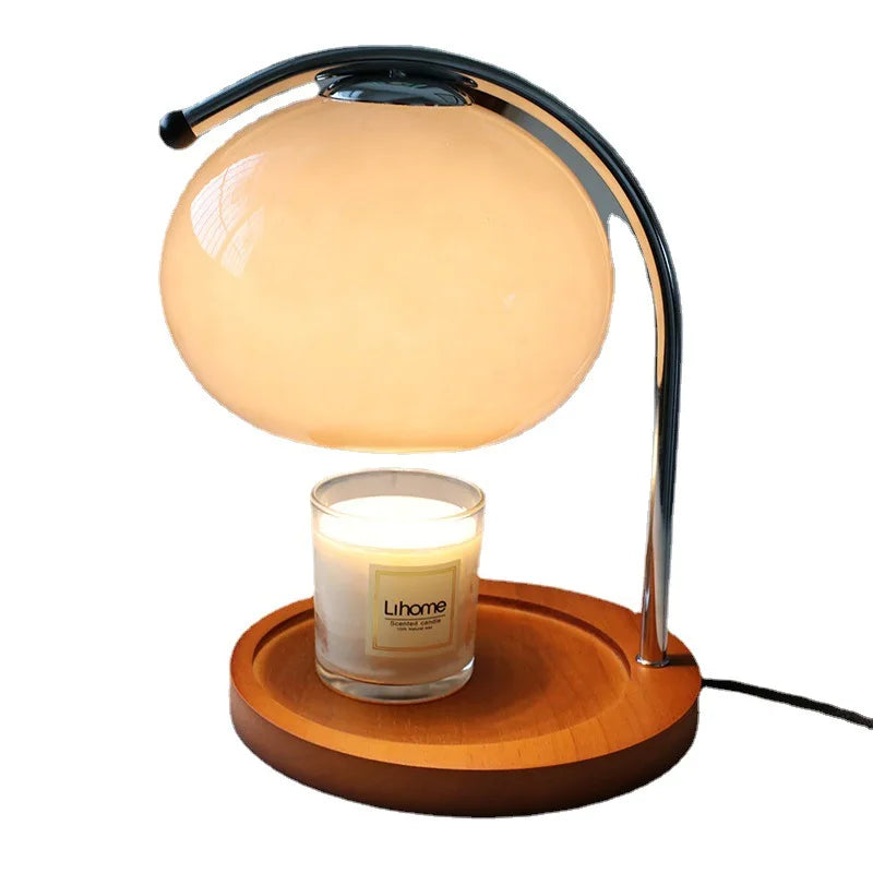 AromaLicht | Retro Aroma Lampe mit eleganter Glas- und Keramikkonstruktion