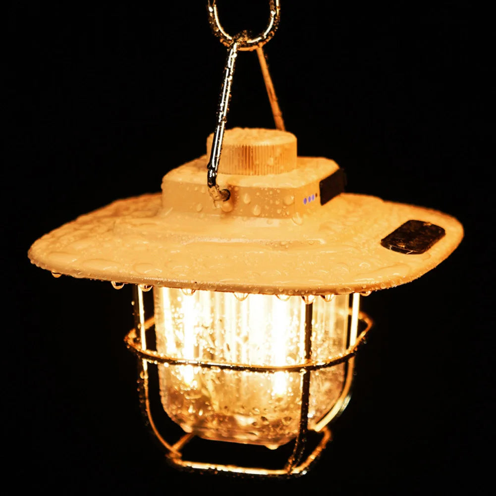 VintageLeuchte | Wiederaufladbare LED Tischlampe im Retro Stil