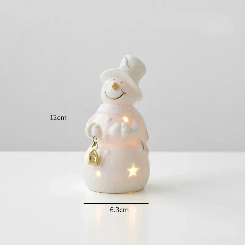 Schnuffelzauber | Beleuchteter Weihnachtsschmuck aus Keramik