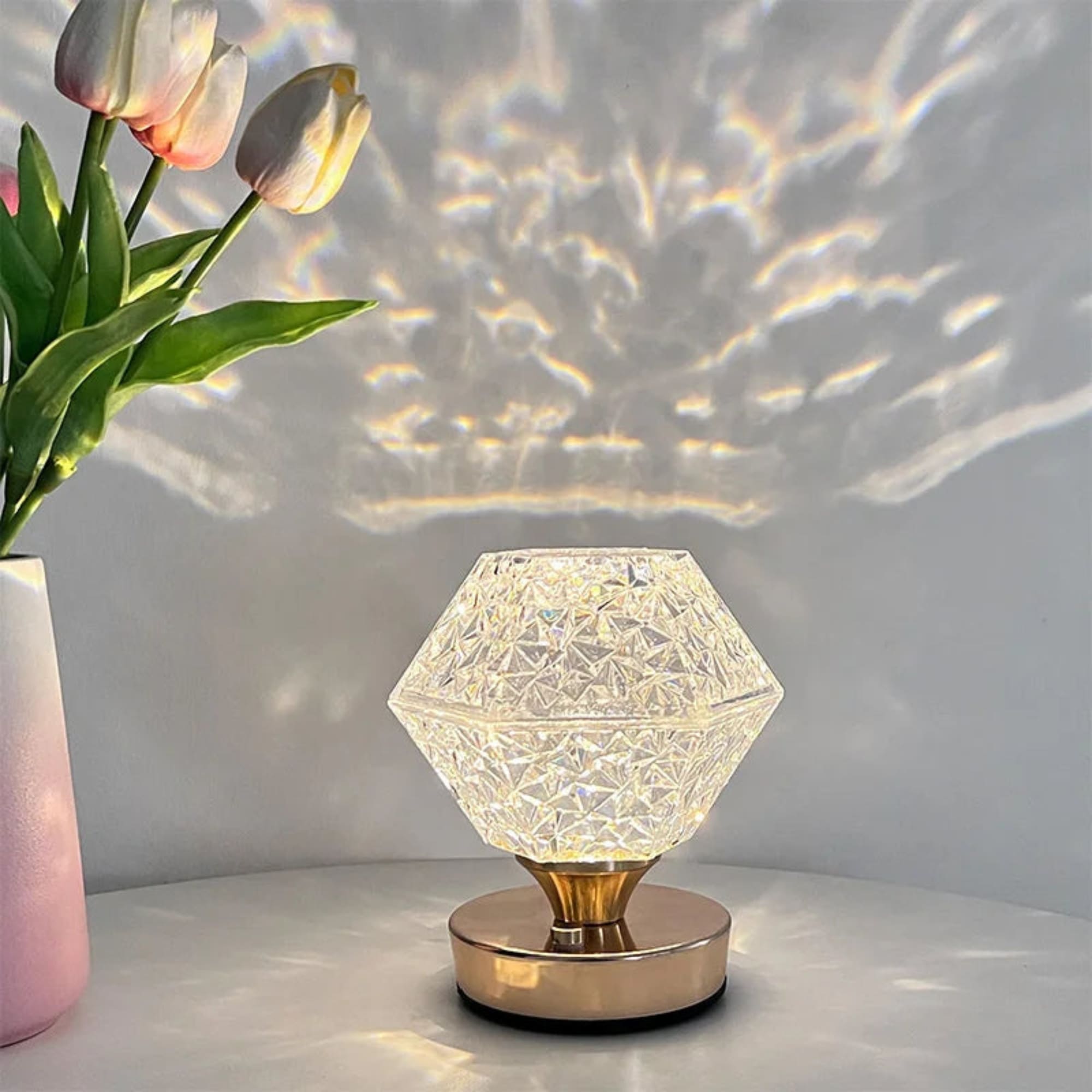 StellarGlanz LED Tischlampe | Magischer Sternenhimmel Effekt | xLumina