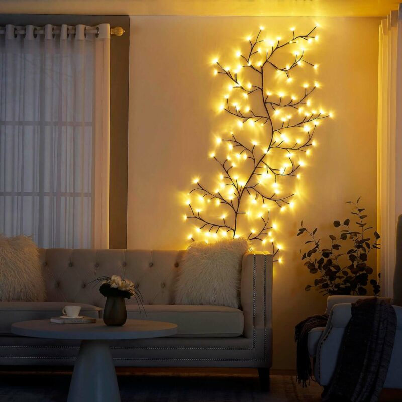 MagicLights | Funkelnde dekorative Baum-LED-Wandleuchte